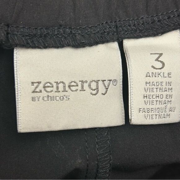 Chico’s Zenergy Pull On Elastic Waistband Printed Front Ankle Pants Chicos - Picture 6 of 8